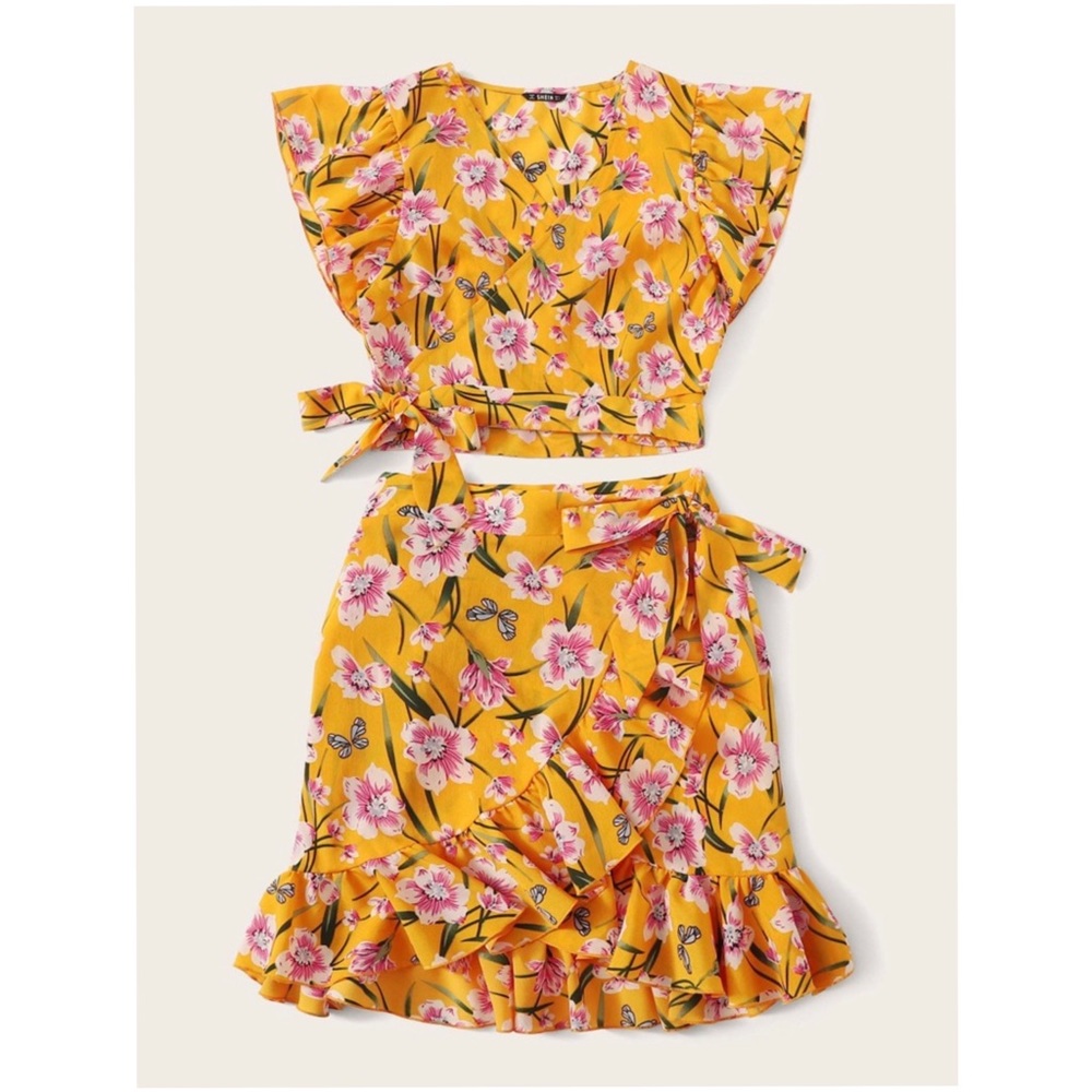 Top and skirt set